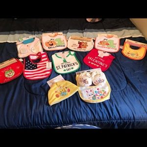 Assorted holiday bibs